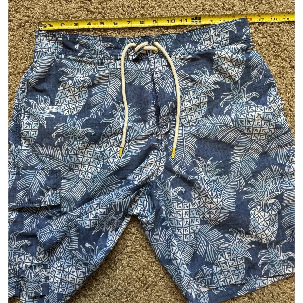 Tommy Bahama Boardshorts Men Medium Pineapple Lined Drawstring‎ Swim Trunks